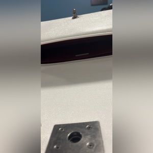 White Chanel cross body bag has dust bag and authenticity card